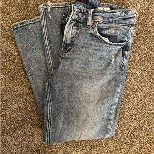 Silver Jeans Blue Denim Elyse Capri